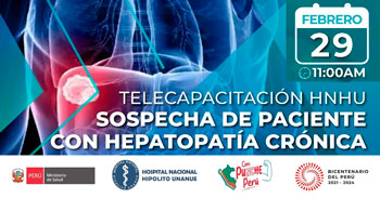 Capacitación online "Sospecha de paciente con hepatopatía cronica" del MINSA