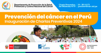 Charla online gratis "Prevención del Cáncer en el Peru" del INEN