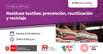 Charla online "Residuos textiles: prevención, reutilización y reciclaje"