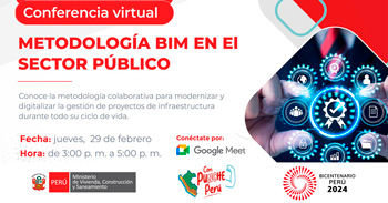 Conferencia online "Metodología BIM en el sector público" del MINISTERIO DE VIVIENDA