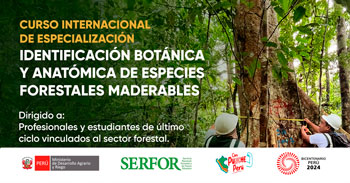 Curso Internacional de Especialización en Identificación Botánica y Anatómica de especies forestales maderables