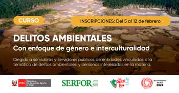 Curso online gratis "Delitos Ambientales con enfoque de género e interculturalidad,"