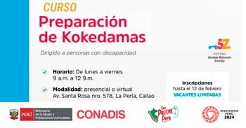 Curso online y presencial gratis "Preparación de Kokedamas" del MIMP Conadis