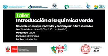 Taller online "Introducción a la química verde" del MINAM