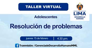 Taller online "Resolución de problemas" de la Municipalidad de Lima