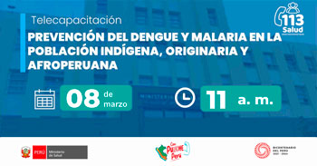 Capacitación online gratis Prevención del dengue y malaria en la población indígena, originaria y afroperuana