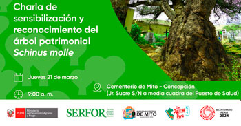 Charla Presencial "Sensibilización y reconocimiento del árbol patrimonial Schinus molle" del SERFOR