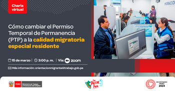 Charla online gratis Cómo cambiar el Permiso Temporal de Permanecía (PTP) a la calidad migratoria especial residente