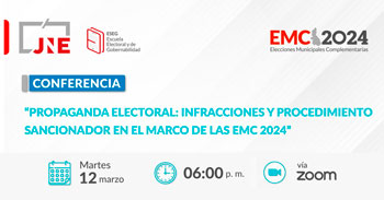 Conferencia online "Tachas, exclusiones y efectos en las listas de candidatos en el marco de las EMC2024"
