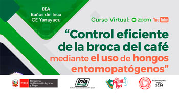 Curso online "Control eficiente de la broca del café mediante el uso de hongos entomopatógenos" del INIA