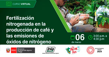 Curso online Fertilización nitrogenada en la producción de café y las emisiones de óxidos de nitrógeno  del INIA