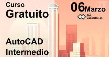 Curso online gratis "AutoCAD Intermedio" de Sirio - Centro de Capacitación