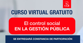 Curso online gratis "El control social en la gestión pública" de  La Contraloría 