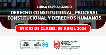 Curso online gratis sobre "Derecho constitucional, procesal constitucional y derechos humanos"