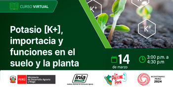Curso online "Potasio [K+], importacia y funciones en el suelo y la planta" del INIA