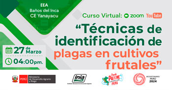 Curso online "Técnicas de identificación de plagas en cultivos frutales" del INIA
