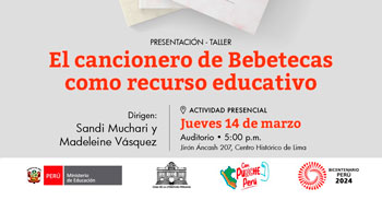Evento presencial "El cancionero de Bebetecas como recurso educativo"