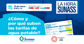 Evento online gratis "¿Cómo y por qué suben las tarifas de agua potable?"