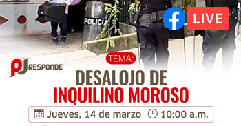 Evento online gratis "Desalojo de inquilino moroso" del Poder Judicial del Perú