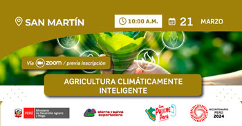 Seminario online "Agricultura Climáticamente Inteligente" de Sierra y Selva Exportadora