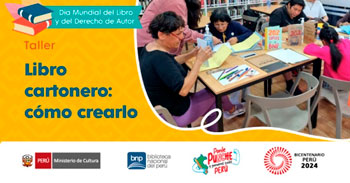  Taller presencial gratis "Libro cartonero: cómo crearlo" de la Biblioteca Nacional del Perú - BNP