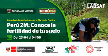  Capacitaciones  online "Perú 2M: Conoce la fertilidad de tu suelo" del INIA