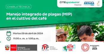  Charla online "Manejo integrado de plagas (MIP) en el cultivo del café"