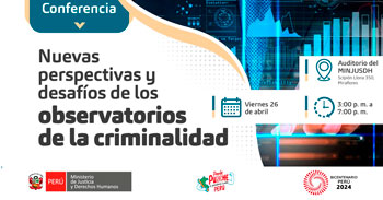  Conferencia presencial "Nuevas perspectivas y desafíos de los observatorios de la criminalidad"
