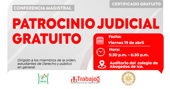  Conferencia presencial "Patrocinio judicial" de la Dirección Regional de Trabajo y Promoción del Empleo de Ica