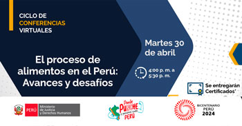  Conferencia online "El proceso de alimentos en el Perú: avances y desafíos" 