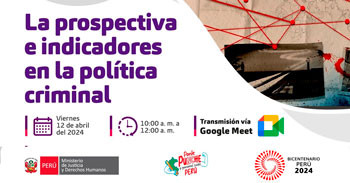 Conferencias online "La prospectiva e indicadores en la política criminal"