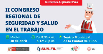  II Congreso Regional de Seguridad y Salud en el Trabajo de la SUNAFIL