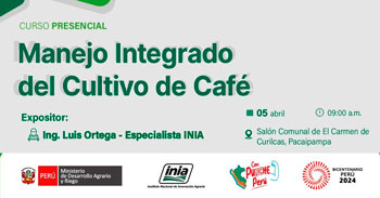 Curso presencial "Manejo Integrado del Cultivo de Café" del INIA