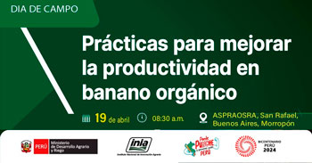  Curso presencial "Prácticas para mejorar la productividad en banano orgánico" del INIA