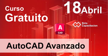  Curso online gratis "AutoCAD Avanzado" de Sirio - Centro de Capacitación
