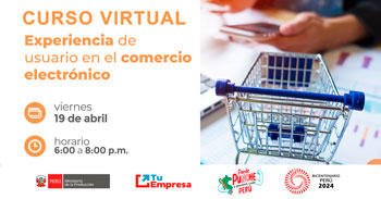  Curso online gratis "Experiencia de usuario en el comercio electrónico"  de PRODUCE