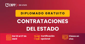 Diplomado online gratis en "Diplomado gratuito en contrataciones del estado" de la ENPP