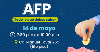  Evento presencial "AFP, todo lo que necesito saber" de la Municipalidad Distrital de Miraflores