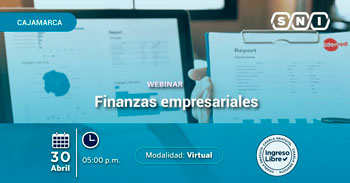 Evento online gratis  "Finanzas empresariales"  de la SNI