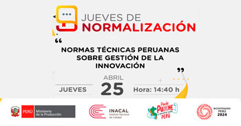  Evento online "Normas técnicas peruanas sobre gestión de la innovación" del INACAL