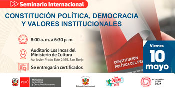  Seminario presencial "Constitución política, democracia y valores institucionales"