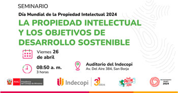  Seminario presencial gratis "La propiedad intelectual y los objetivos de desarrollo sostenible"