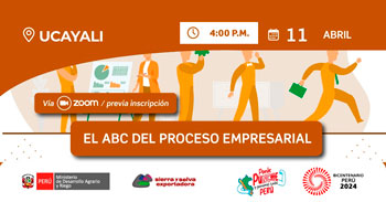 Seminario online "El ABC del proceso empresarial" de Sierra y Selva Exportadora