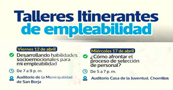 Taller Presencial "Itinerantes de empleabilidad" de la Municipalidad de Lima