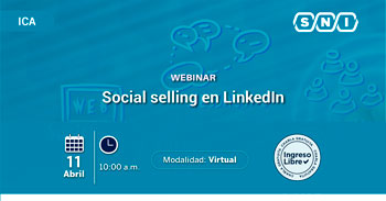 Webinar online gratis "Social selling en LinkedIn" de la SNI