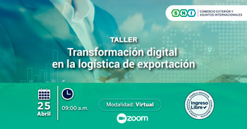 Webinar online gratis "Transformación digital en la logística de exportación" de la SNI