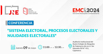  Conferencia presencial "Sistema Electoral, Procesos Electorales y Nulidades Electorales"