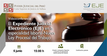  Conferencia online El expediente judicial electrónico (EJE) en la especialidad laboral - (NLPT)