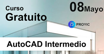  Curso online gratis "AutoCAD Intermedio" de Proyic