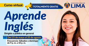  Curso online gratis de "Inglés básico A1" de la Municipalidad de Lima